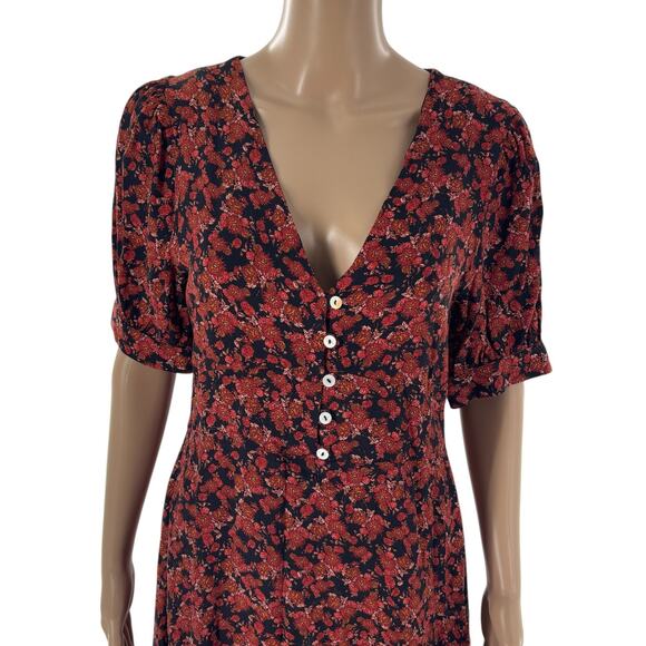 Free People Red Provence Floral Mini Dress - Picture 4 of 12